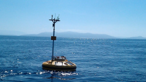 Wavescan buoy deployed off the Pylos coast (April 2013)